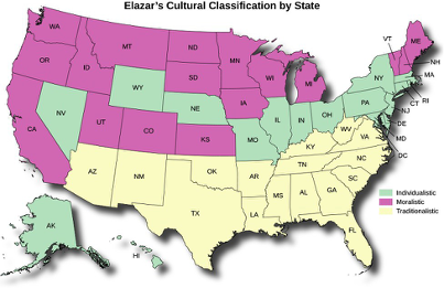 Cultural classification by state