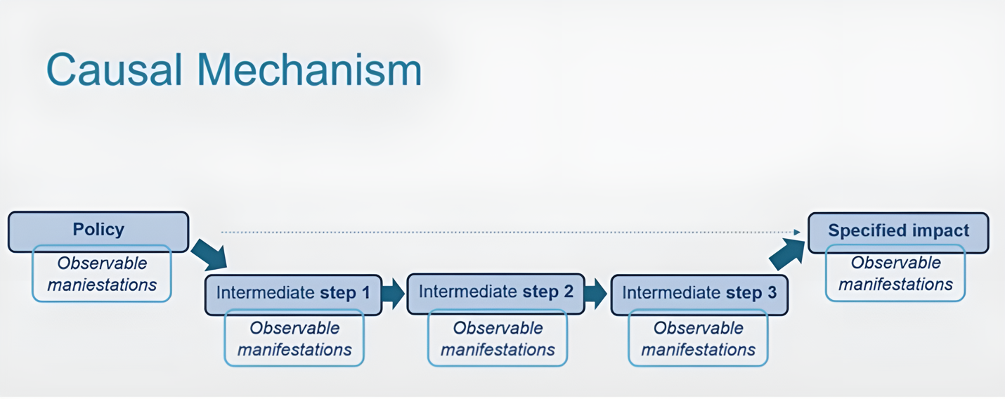 Casual Mechanism of Policy Evaluation.